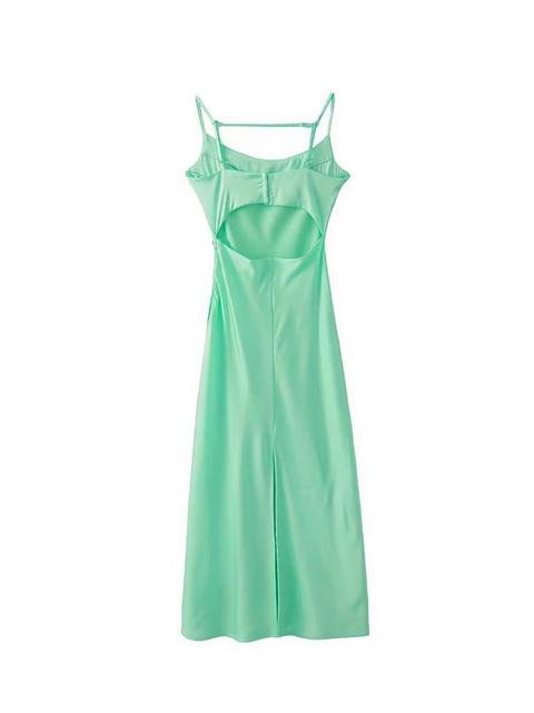 Satin Sleeveless Dress - Executive-Skincare