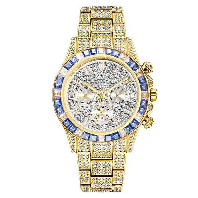 Men's Diamond Calendar Watches - Executive-Skincare