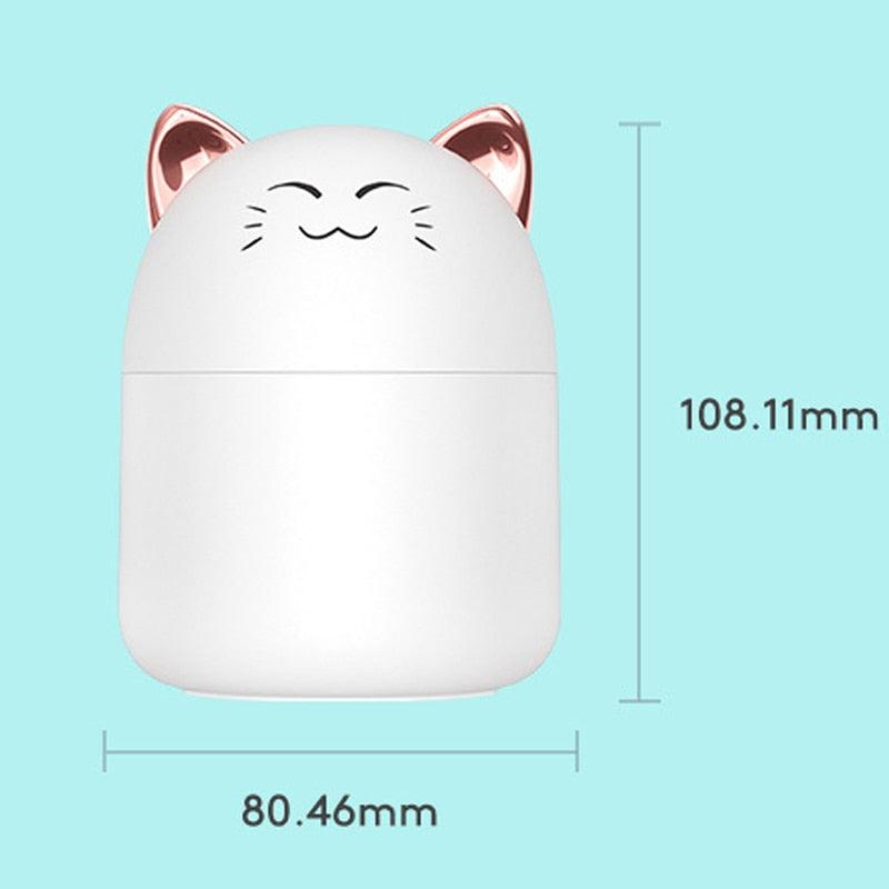 New Desktop Humidifier With Colorful Atmosphere Light 250ml Capacity Cold Mist Aroma Diffuser Home Bedroom Humidifier Purifies - Image #6