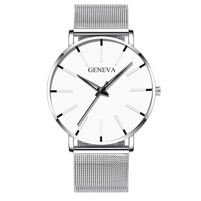 Minimalist Stainless Steel Mens Watch - Executive-Skincare