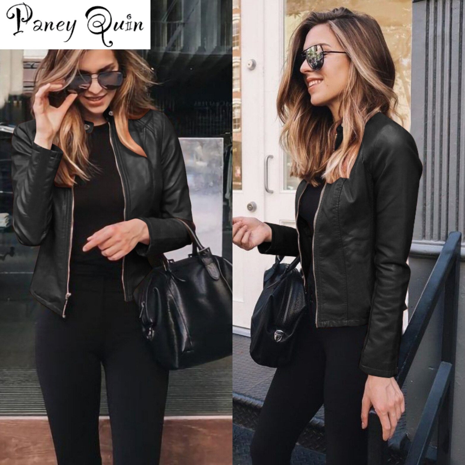 Faux Leather PU Jacket - Executive-Skincare