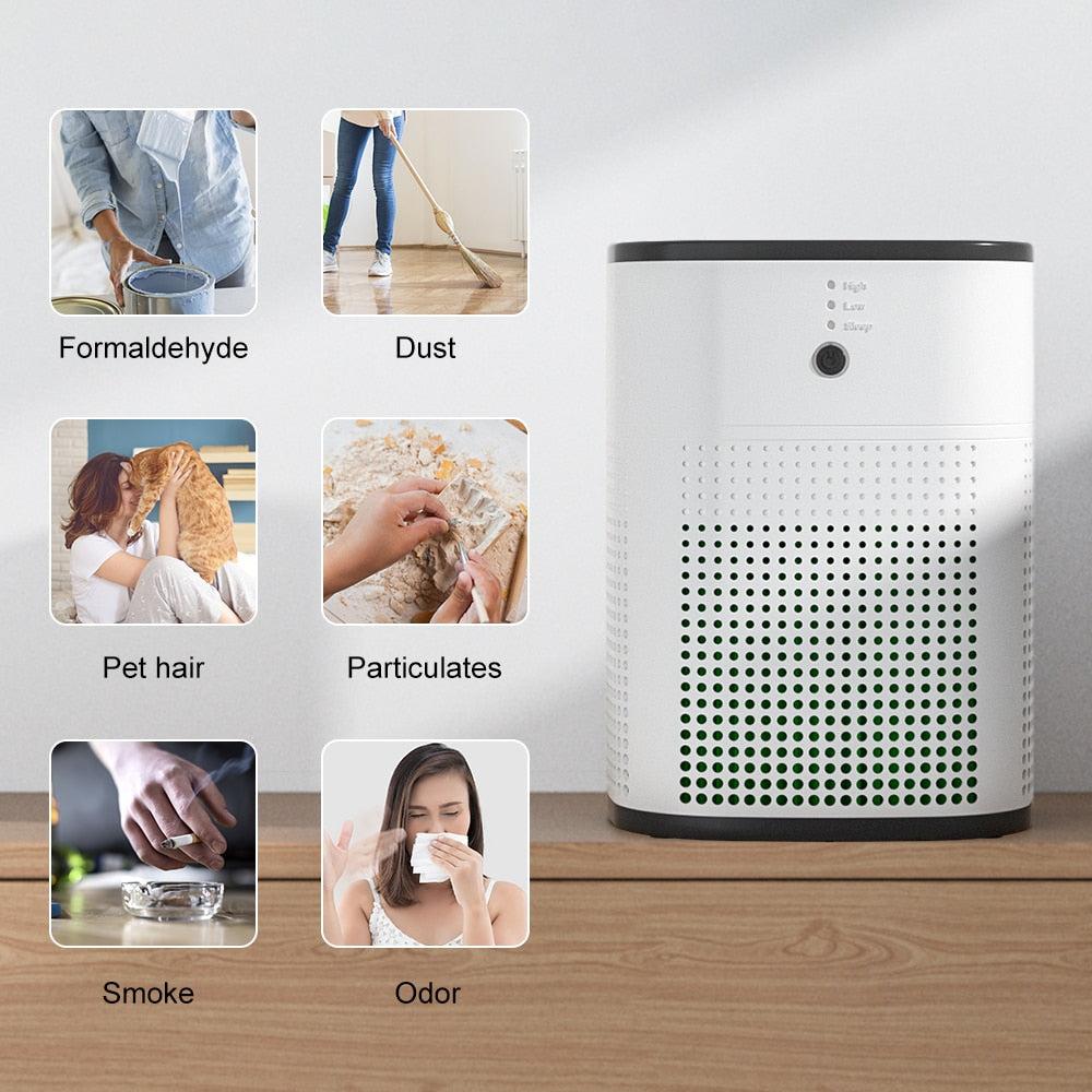 OUNEDA HY1800 Air Purifier For Home Protable True H13 HEPA &amp; Carbon Filters Efficient purifying air cleaner Aroma Diffuser - Image #4