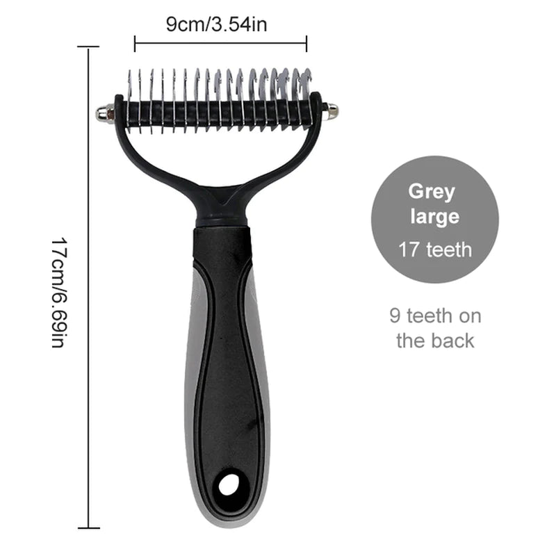 Dog Brush Pet Dog Hair Remover Cat Comb Grooming and Care Brush for Matted Long Hair and Short Hair Curly Dog Supplies