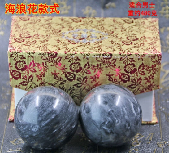 50mm Natural Jade Baoding Balls - Executive-Skincare