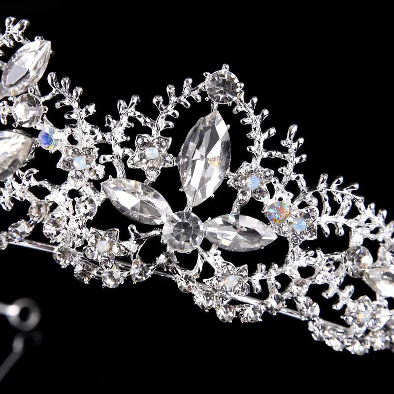 Women's Baroque Crown Crystal Bridal Headdress - Executive-Skincare