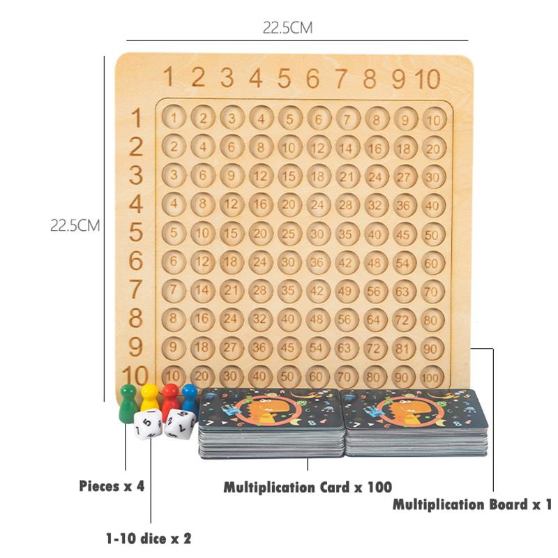 Wooden Montessori Multiplication Board Game - Executive-Skincare