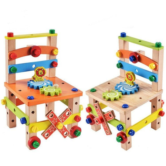 Children's Chair Building Block Toys - Executive-Skincare