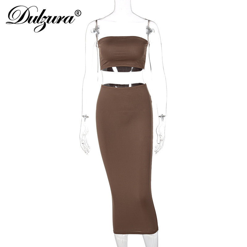 Bodycon Tube Skirt Set - Executive-Skincare