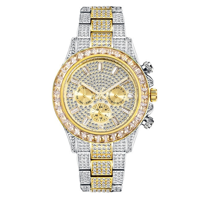 Men's Diamond Calendar Watches - Executive-Skincare