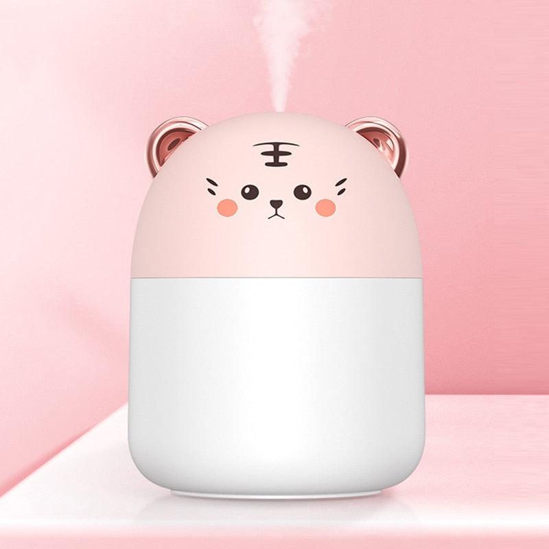 New Desktop Humidifier With Colorful Atmosphere Light 250ml Capacity Cold Mist Aroma Diffuser Home Bedroom Humidifier Purifies - Image #2