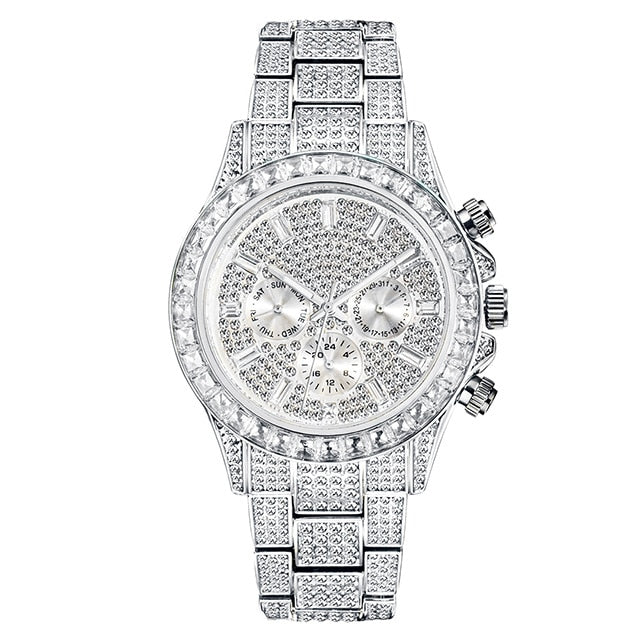 Men's Diamond Calendar Watches - Executive-Skincare