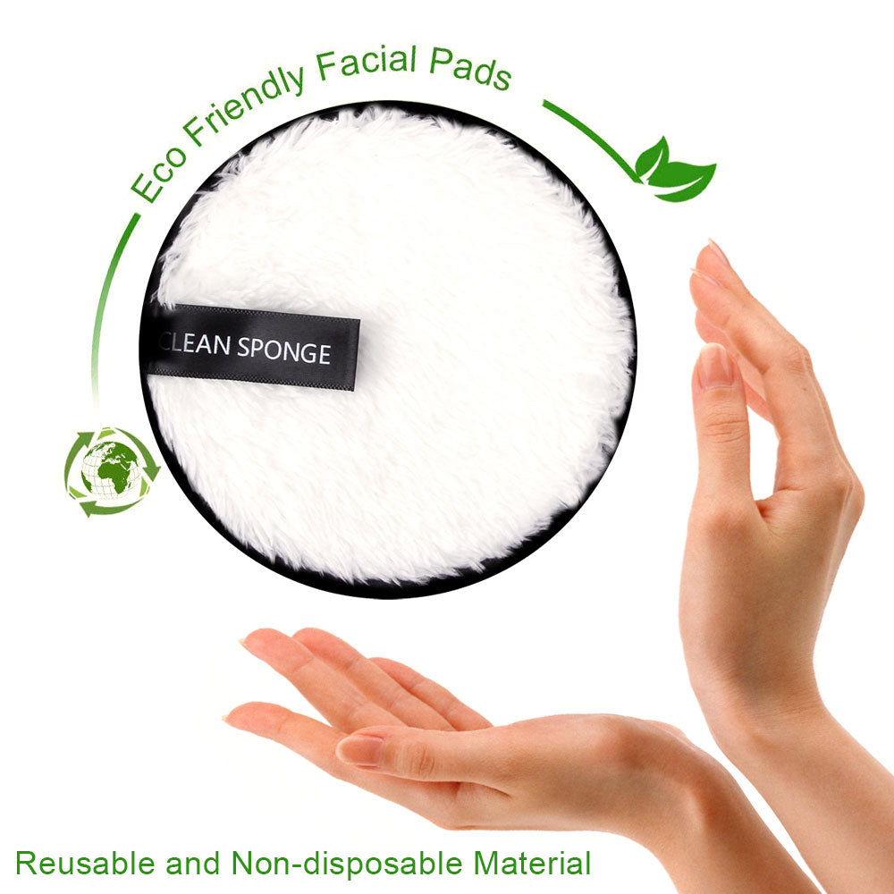 Makeup Remover Pads  Reusable Face Towel Make-up Wipes Cloth Washable Cotton Pads Skin Care Cleansing Puff - Executive-Skincare