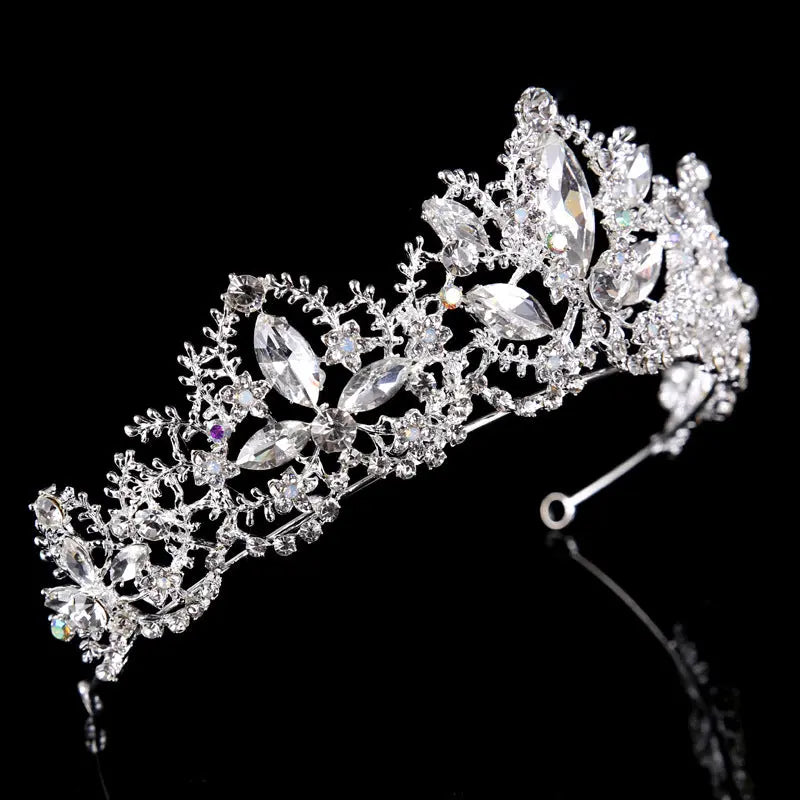 Women's Baroque Crown Crystal Bridal Headdress - Executive-Skincare