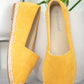 Casual Yellow Espadrille Shoes - Executive-Skincare