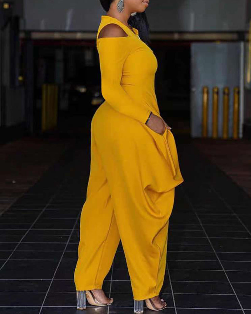 Yellow Ladies Jumpsuit - Executive-Skincare