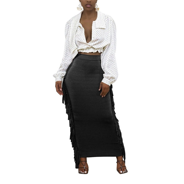 Tassel Long Skirt - Executive-Skincare