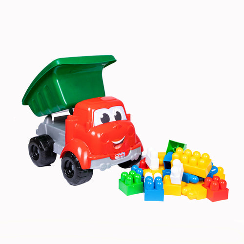 Dede Toy Truck with Pieces of Blocks, 30 Pieces, For 3+ years old, - Executive-Skincare