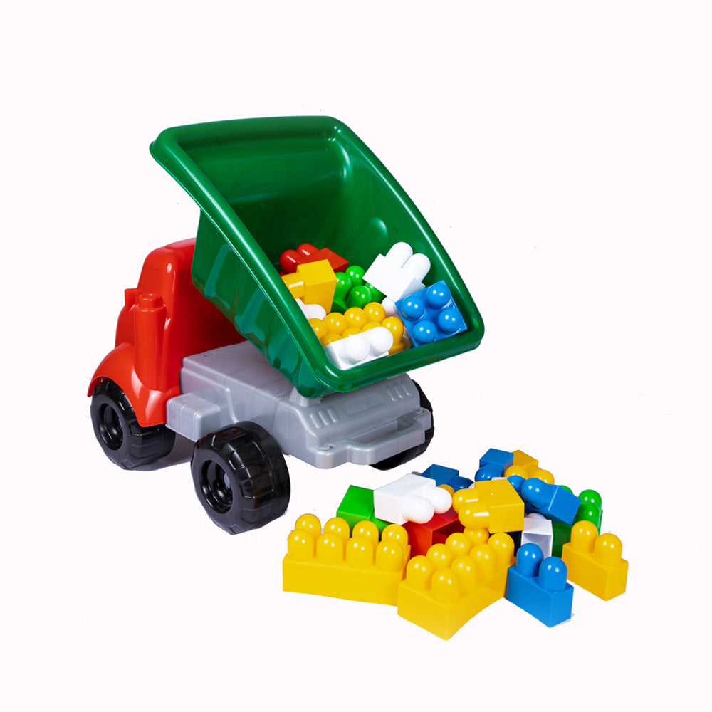 Dede Toy Truck with Pieces of Blocks, 30 Pieces, For 3+ years old, - Executive-Skincare