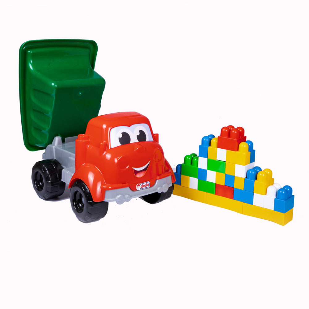 Dede Toy Truck with Pieces of Blocks, 30 Pieces, For 3+ years old, - Executive-Skincare