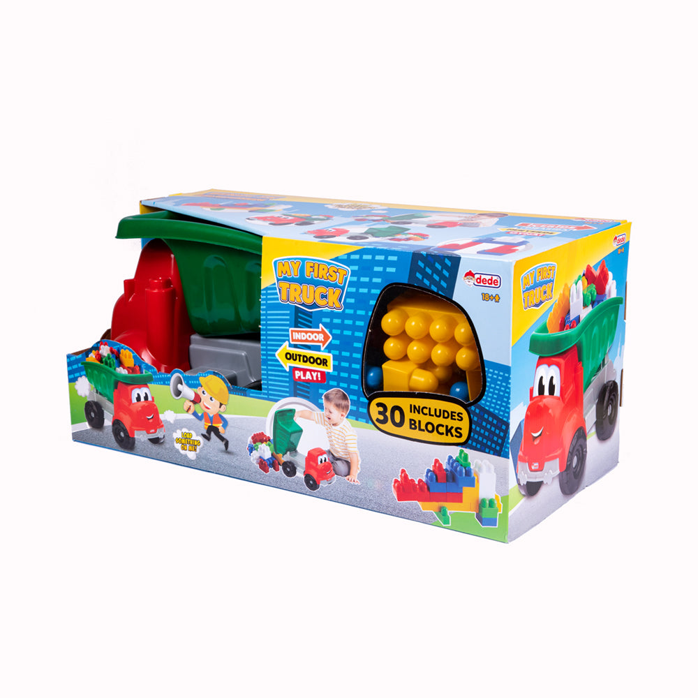 Dede Toy Truck with Pieces of Blocks, 30 Pieces, For 3+ years old, - Executive-Skincare