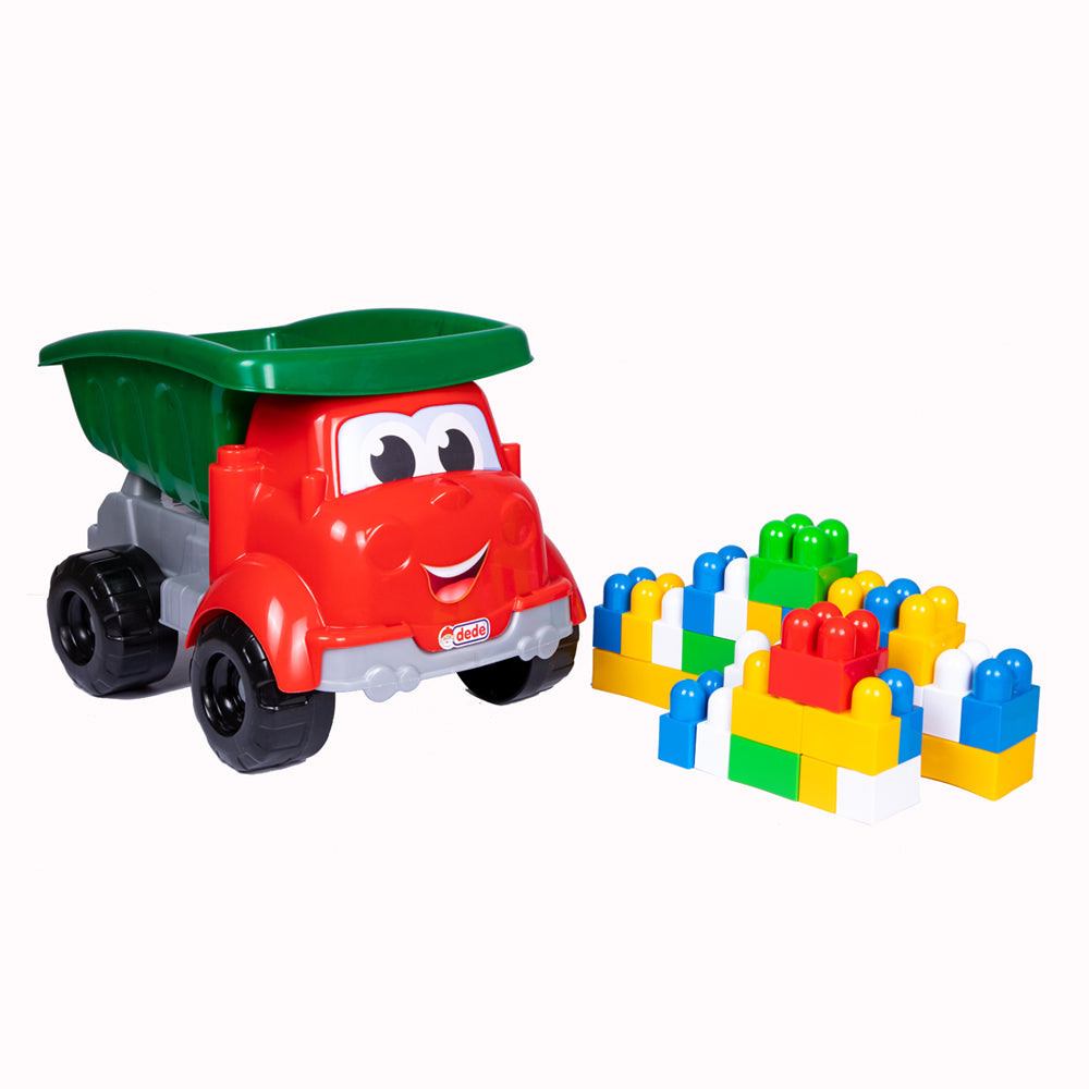 Dede Toy Truck with Pieces of Blocks, 30 Pieces, For 3+ years old, - Executive-Skincare