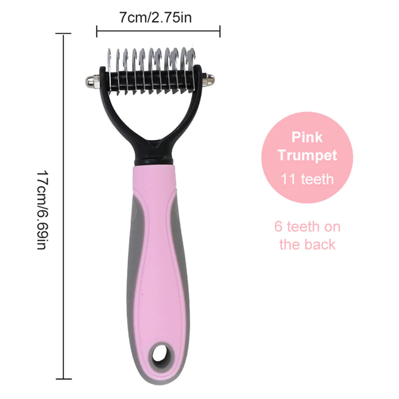 Dog Brush Pet Dog Hair Remover Cat Comb Grooming and Care Brush for Matted Long Hair and Short Hair Curly Dog Supplies