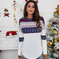 Women's Christmas knitted long-sleeved tops - Executive-Skincare