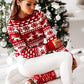 Women's Christmas Elk Long Sleeve Knit Sweater - Executive-Skincare