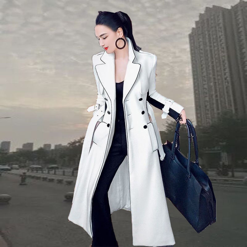 Lapel coat women's 2022 autumn and winter new - Executive-Skincare