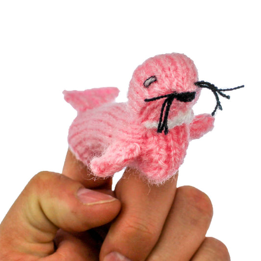 Pink Sea Lion Finger Puppet - Executive-Skincare
