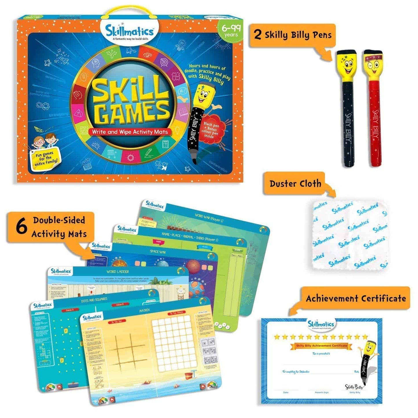 Skillmatics Skill Games - Carefully Designed For Children 13 - Executive-Skincare